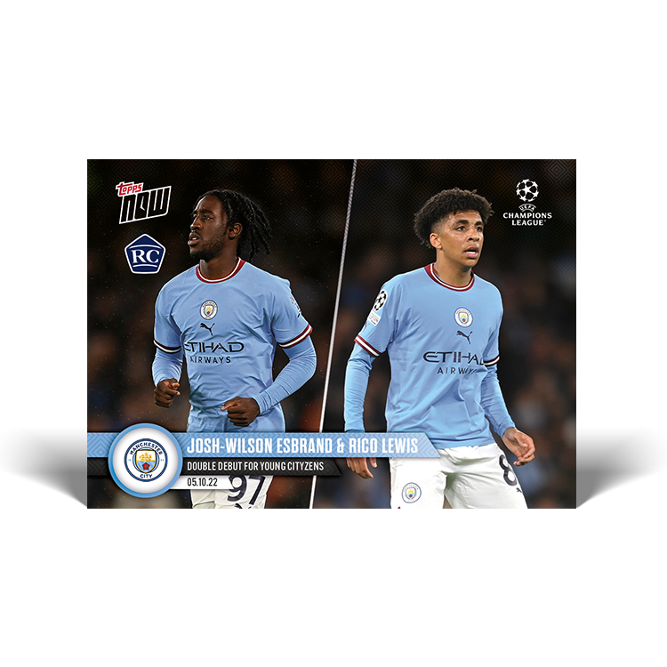 Double debut for young Cityzens - UCL Topps NOW® Card #35 - PR: 840