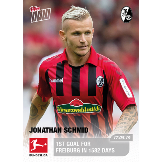 1st goal for Freiburg in 1582 days - Bundesliga Topps NOW® Card #4 - Print Run: 25