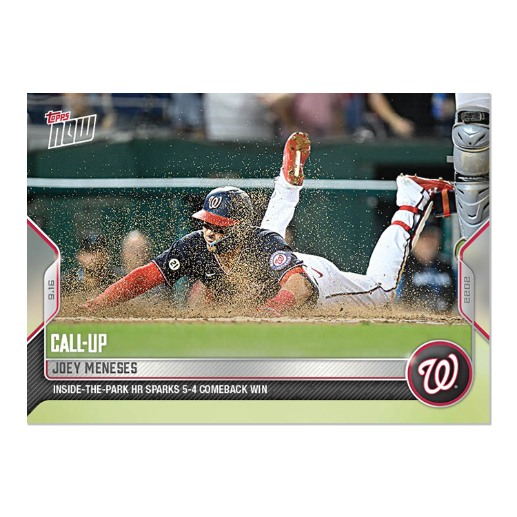 Joey Meneses  - 2022 MLB Topps NOW® Card 910 - PR: 556