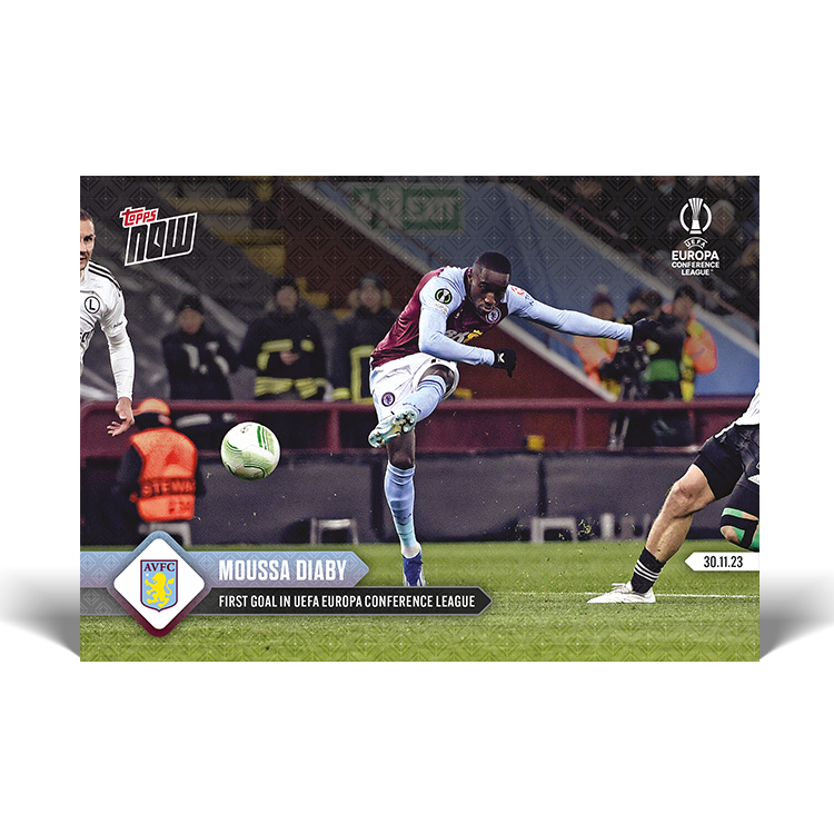 Moussa Diaby - First goal in UEFA Europa Conference League - UECL Topps NOW® Card #3 - PR: 127