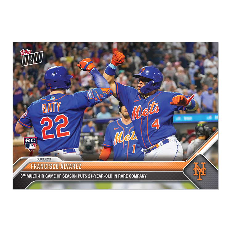 Francisco Alvarez  - 2023 MLB Topps NOW® Card 587 - PR: 1113