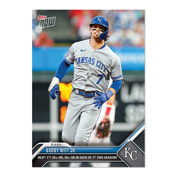 Bobby Witt Jr.  - 2023 MLB Topps NOW® Card 652 - PR: 1545