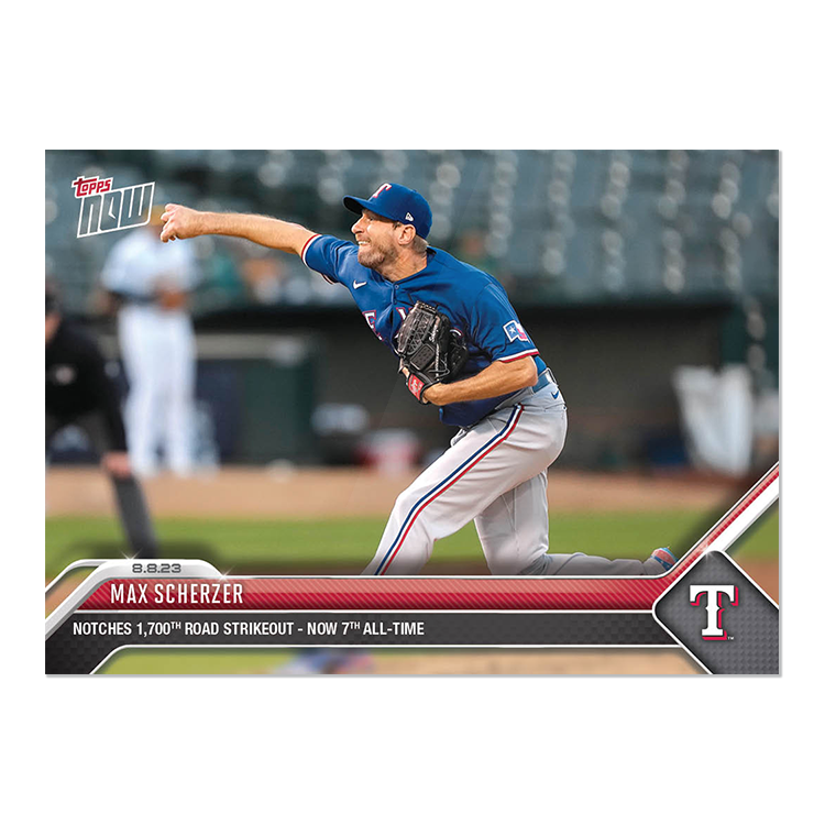 Max Scherzer  - 2023 MLB Topps NOW® Card 678 - PR: 313