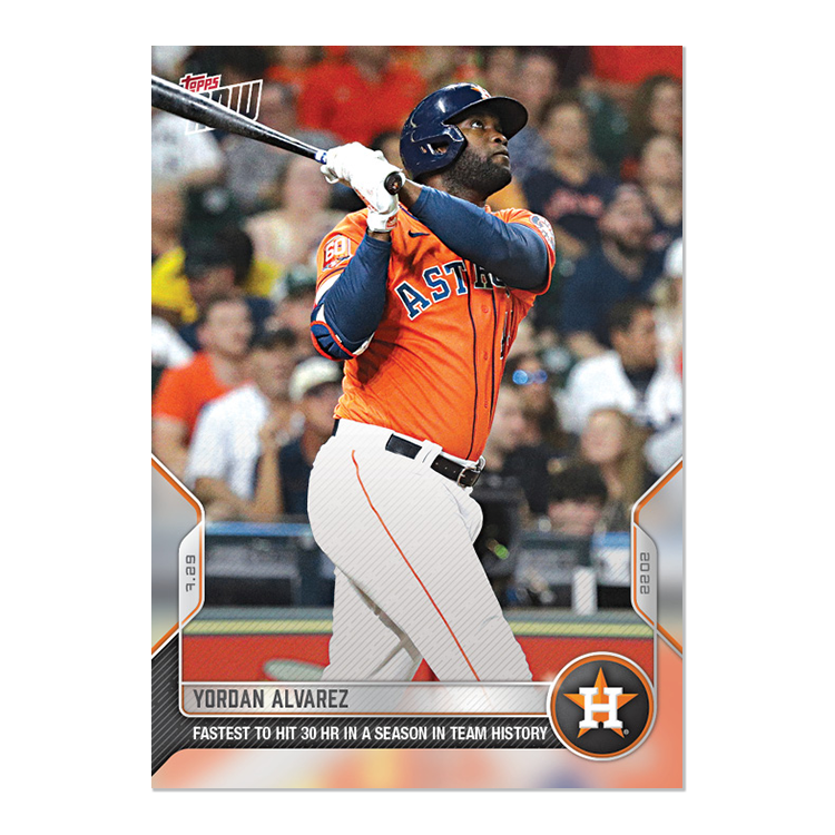 Yordan Alvarez  - 2022 MLB Topps NOW® Card 615 - PR: 465
