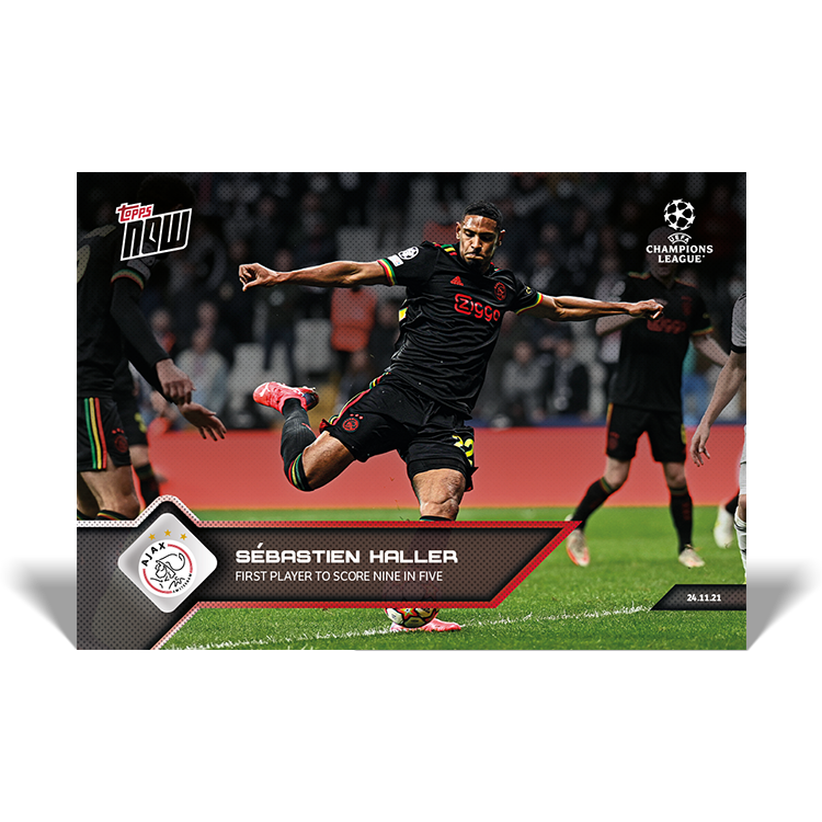First player to score nine in five  - UCL Topps NOW® Card #79 - PR: 200