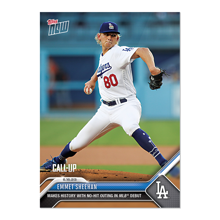 Emmet Sheehan  - 2023 MLB Topps NOW® Card 454 - PR: 1834