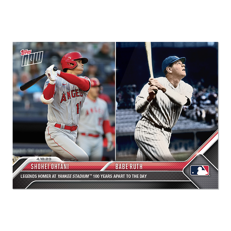 Shohei Ohtani/Babe Ruth  - 2023 MLB Topps NOW® Card 143 - PR: 8336