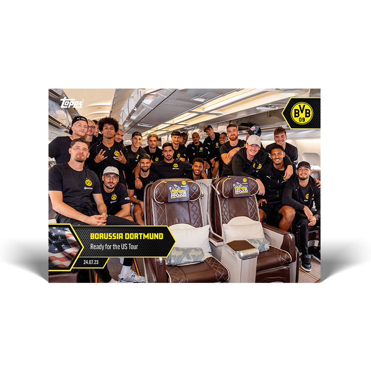 Set off for US Tour - BVB Topps NOW® Card #001 - PR: 124