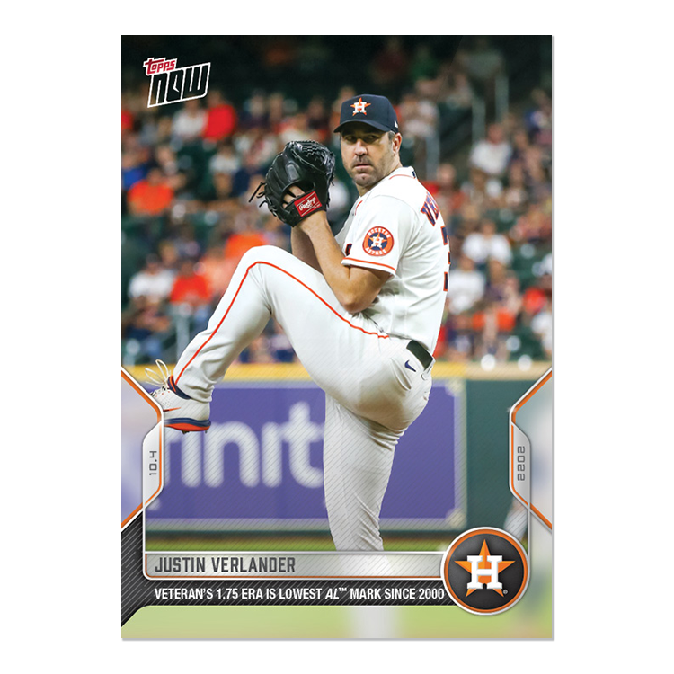 Justin Verlander  - 2022 MLB Topps NOW® Card 1019 - PR: 2411