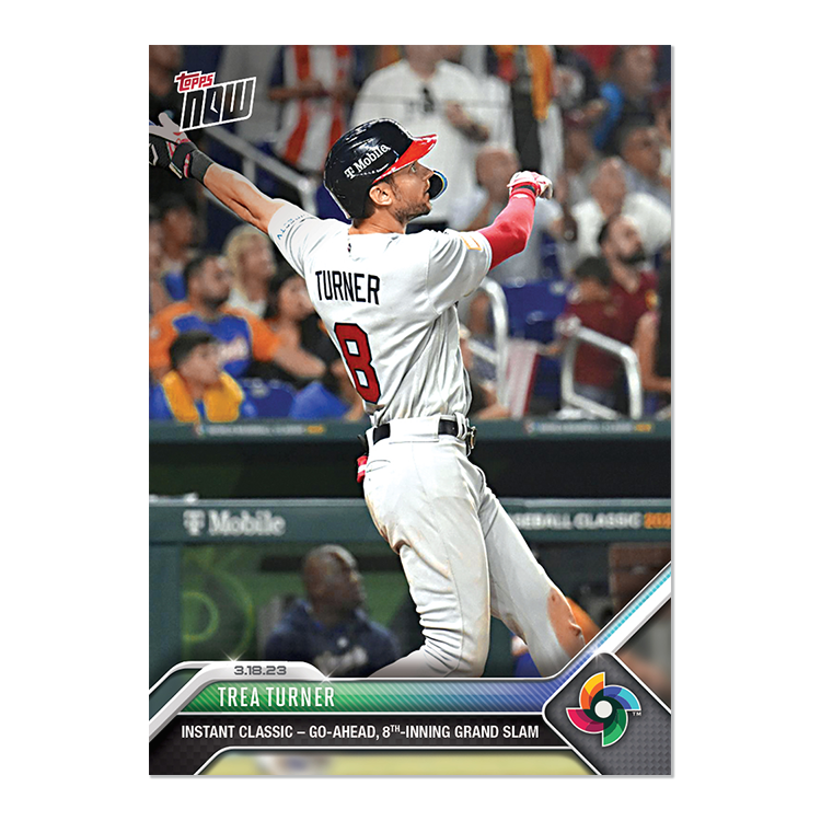 Trea Turner  - 2023 World Baseball Classic Topps NOW® Card 60 - PR: 2306