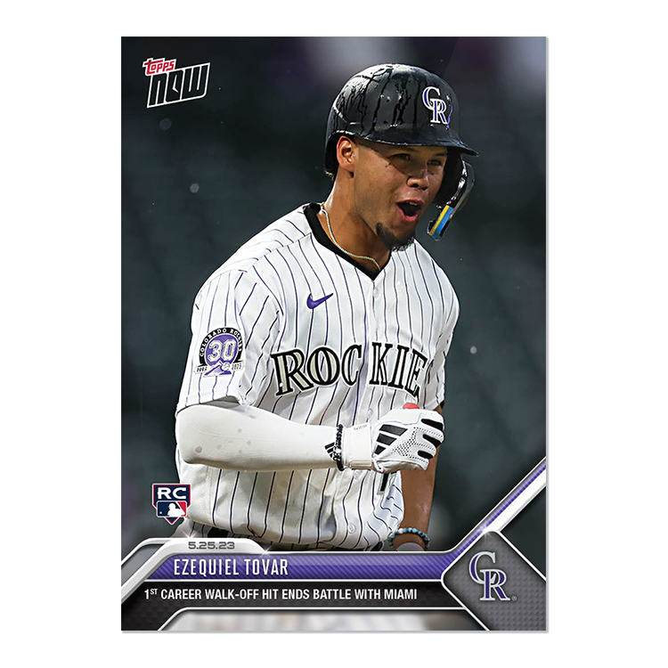 Ezequiel Tovar  - 2023 MLB Topps NOW® Card 345 - PR: 558
