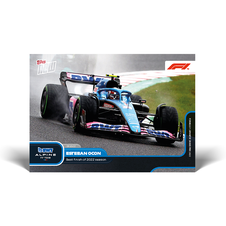 Best finish of 2022 season - F1 Topps NOW® Card #65 - PR: 1053
