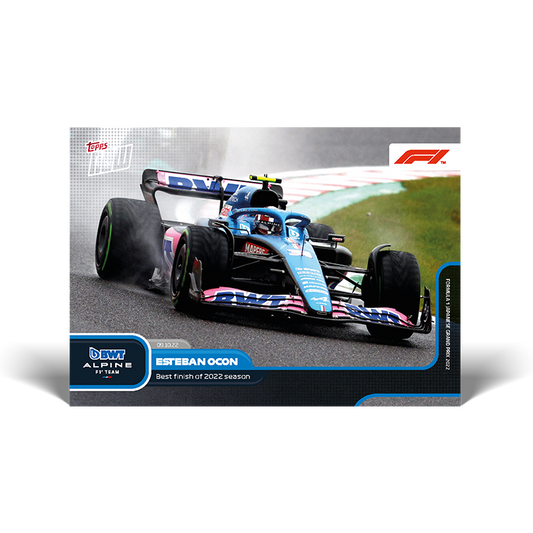 Best finish of 2022 season - F1 Topps NOW® Card #65 - PR: 1053
