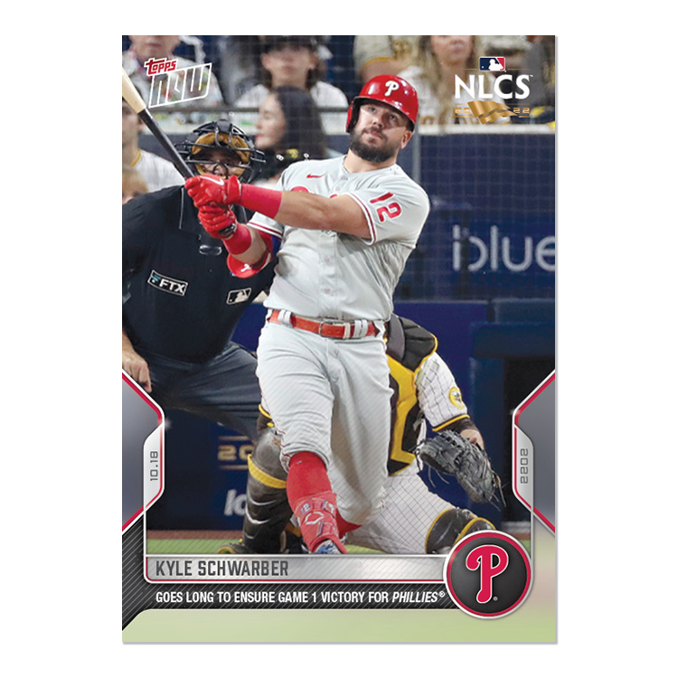Kyle Schwarber  - 2022 MLB Topps NOW® Card 1100 - PR: 1005