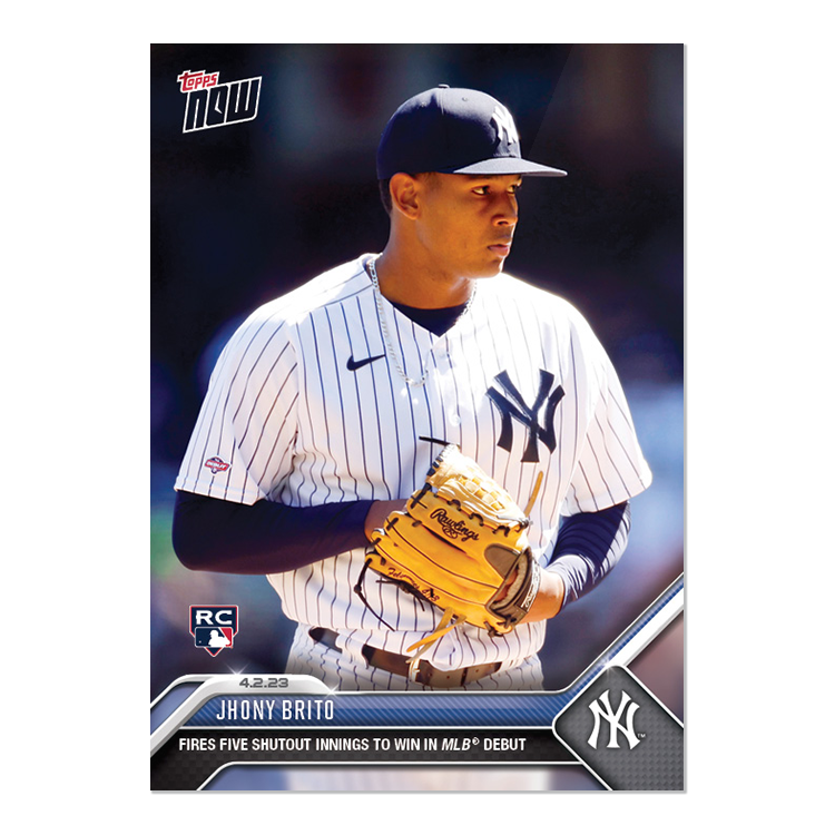 Jhony Brito  - 2023 MLB Topps NOW® Card 30 - PR: 1640