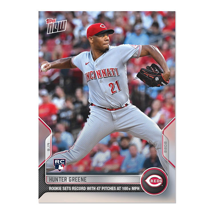 Hunter Greene  - 2022 MLB Topps NOW® Card 916 - PR: 667