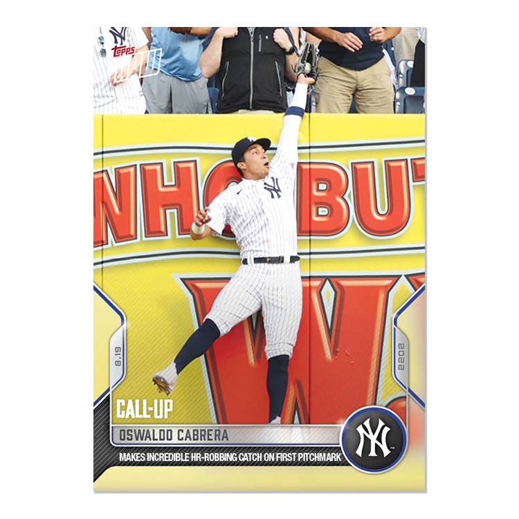 Oswaldo Cabrera  - 2022 MLB Topps NOW® Card 739 - PR: 1507