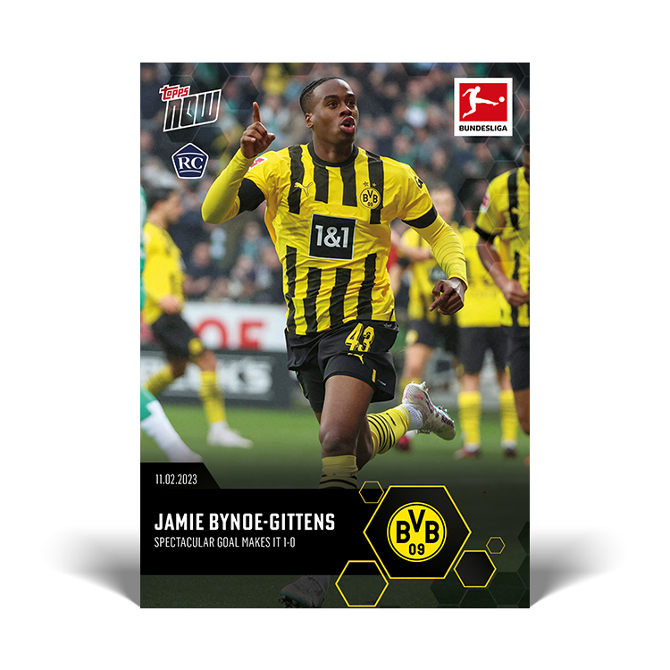 Spectacular goal makes it 1-0 - Bundesliga Topps NOW® Card #132 - PR: 712