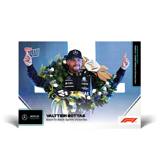 Back-To-Back Sprint victories - F1 Topps NOW® Card #73 - PR: 2139