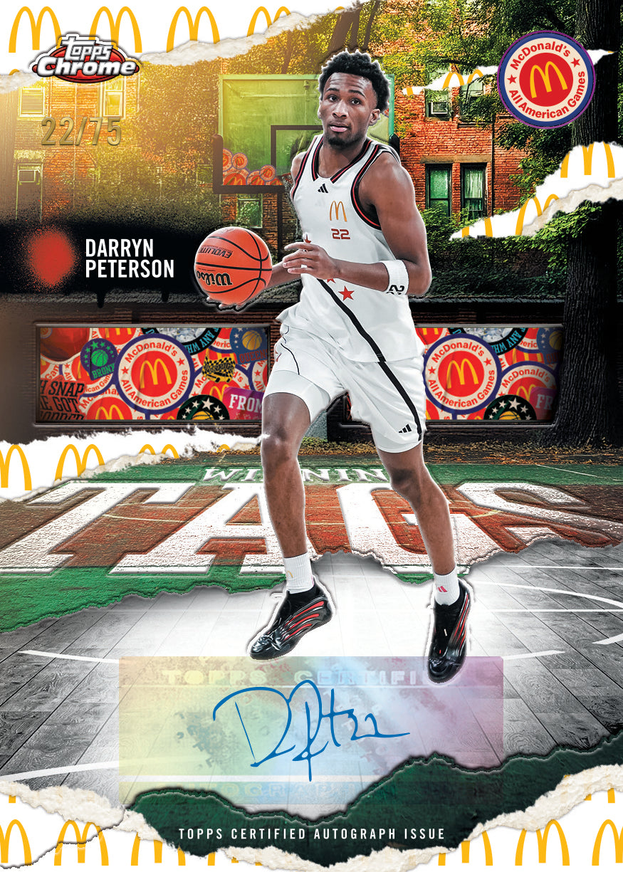 2025 Topps Chrome® McDonald’s All-American Basketball - Hobby Box - Sealed Case