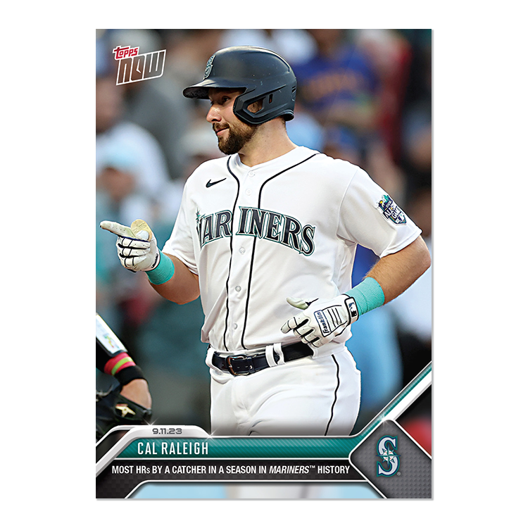 Cal Raleigh  - 2023 MLB Topps NOW® Card 854 - PR: 628