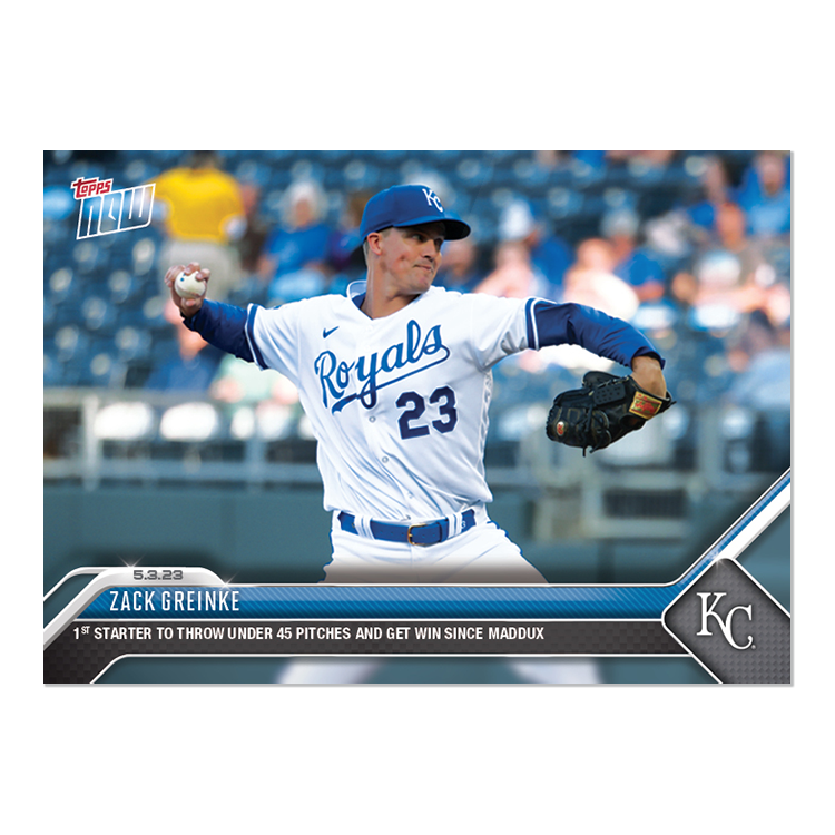 Zack Greinke  - 2023 MLB Topps NOW® Card 232 - PR: 372