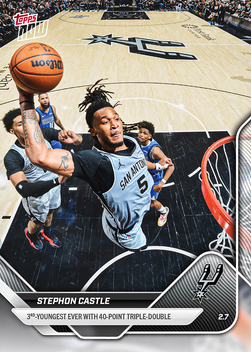 Stephon Castle - 2025-26 NBA Topps NOW® - Card 164