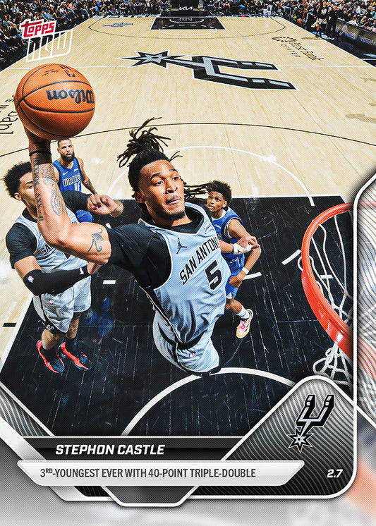 Stephon Castle - 2025-26 NBA Topps NOW® - Card 164