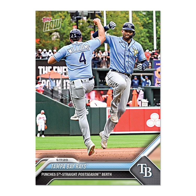 Tampa Bay Rays  - 2023 MLB Topps NOW® Card 884 - PR: 229