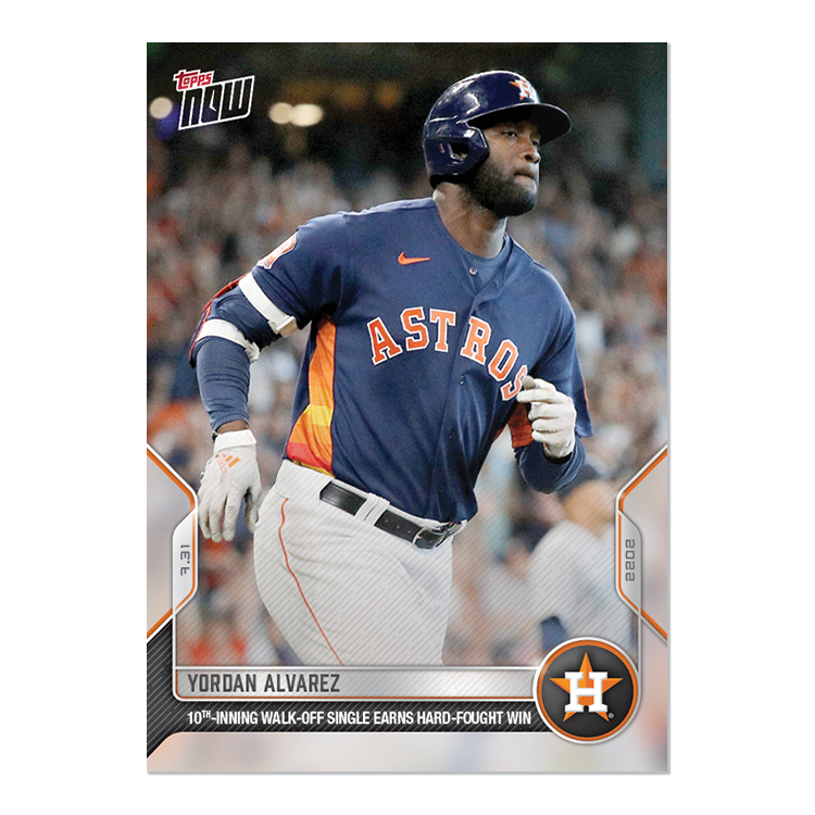 Yordan Alvarez  - 2022 MLB Topps NOW® Card 624 - PR: 291