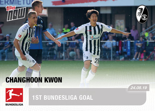 1st Bundesliga goal for Freiburg - Bundesliga Topps NOW® Card #7 - Print Run: 51