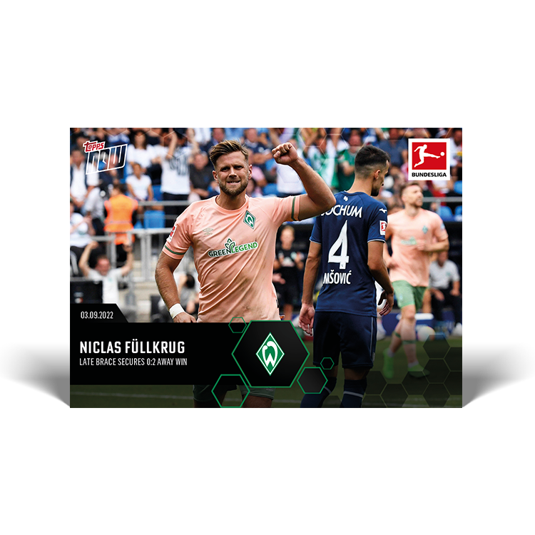 Late brace secures 0:2 away win - Bundesliga Topps NOW® Card #35 - PR: 150