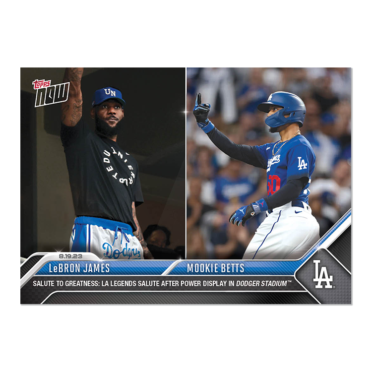 LeBron James/Mookie Betts  - 2023 MLB Topps NOW® Card 736 - PR: 32719