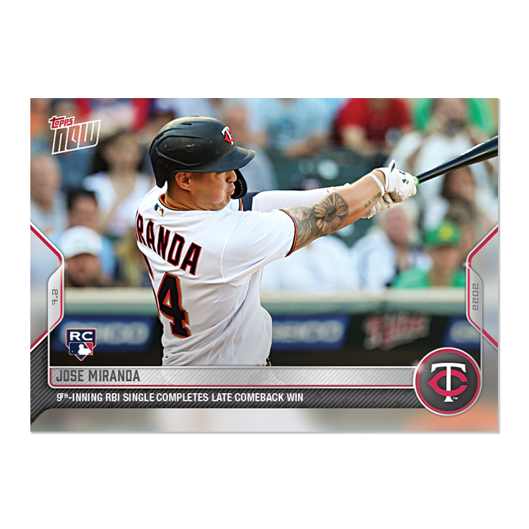 Jose Miranda  - 2022 MLB Topps NOW® Card 454 - PR: 545