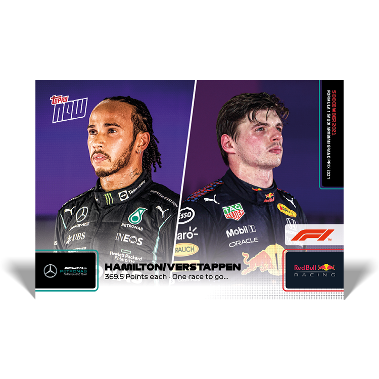369.5 Points each - One race to go... - F1 Topps NOW® Card #78 - PR: 26375