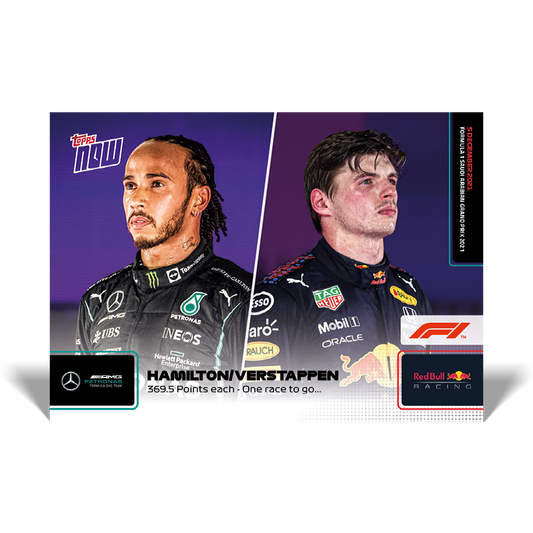 369.5 Points each - One race to go... - F1 Topps NOW® Card #78 - PR: 26375
