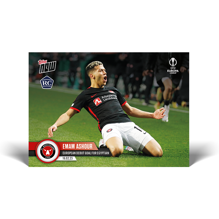 European debut goal for Egyptian - EL Topps NOW® Card #29 - PR: 248