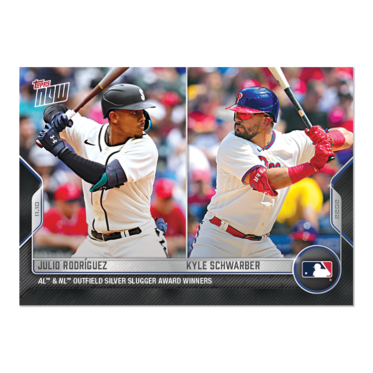 Julio Rodriguez/Kyle Schwarber  - 2022 MLB Topps NOW® Card OS30 - PR: 967