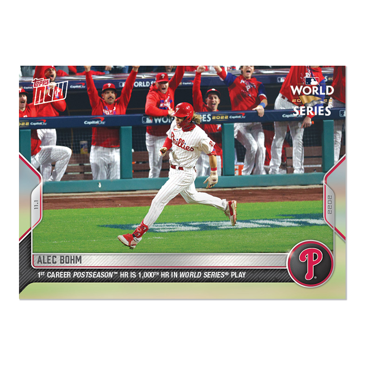 Alec Bohm  - 2022 MLB Topps NOW® Card 1142 - PR: 1418