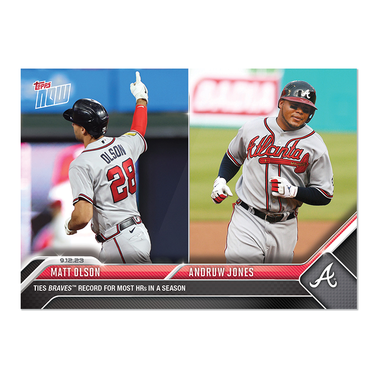 Matt Olson/Andruw Jones  - 2023 MLB Topps NOW® Card 862 - PR: 1064