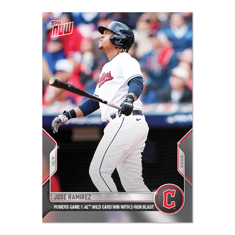 Jose Ramirez  - 2022 MLB Topps NOW® Card 1037 - PR: 449