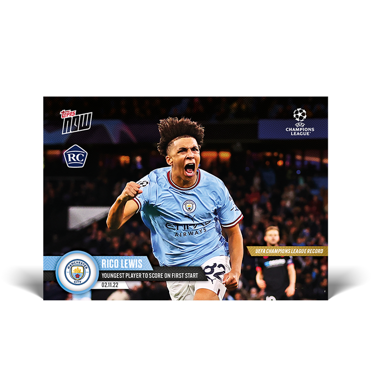 UEFA Champions League Record: Youngest player to score on first start  - UCL Topps NOW® Card #62 - PR: 1507