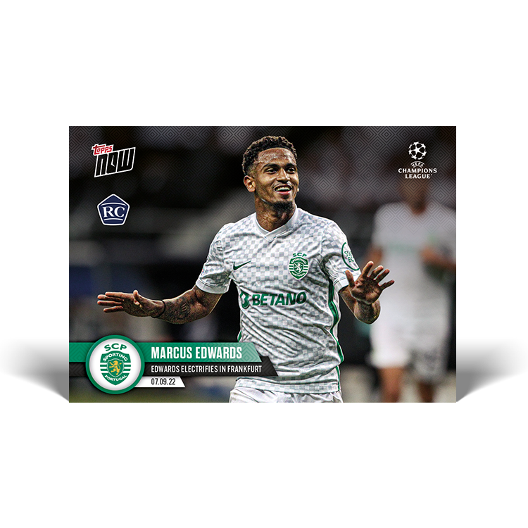 Edwards electrifies in Eintracht - UCL Topps NOW® Card #16 - PR: 912
