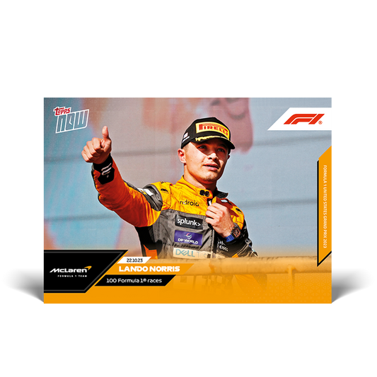Lando Norris - 100 Formula 1® races - F1 Topps NOW® Card #59 - PR: 983