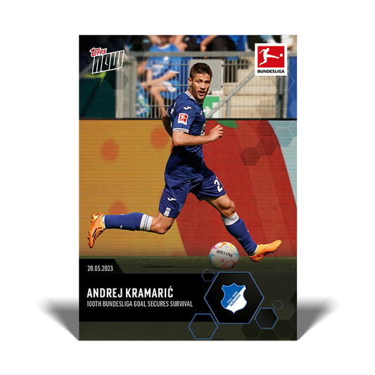 100th Bundesliga goal secures survival - Bundesliga Topps NOW® Card #207 - PR: 58