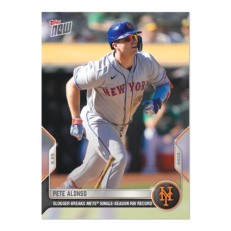 Pete Alonso  - 2022 MLB Topps NOW® Card 960 - PR: 1197