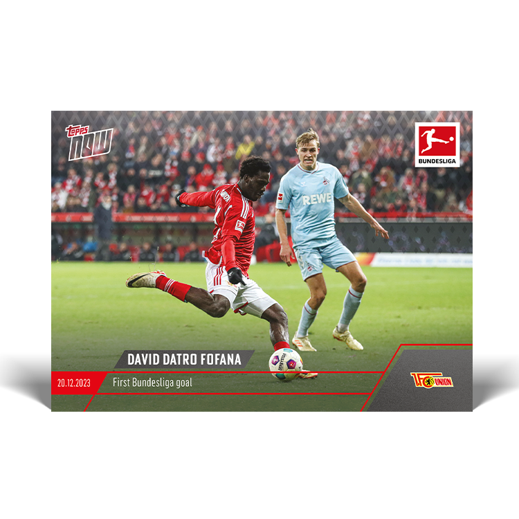 David Fofana - First Bundesliga goal - Bundesliga Topps NOW® Card #91 - PR: 100
