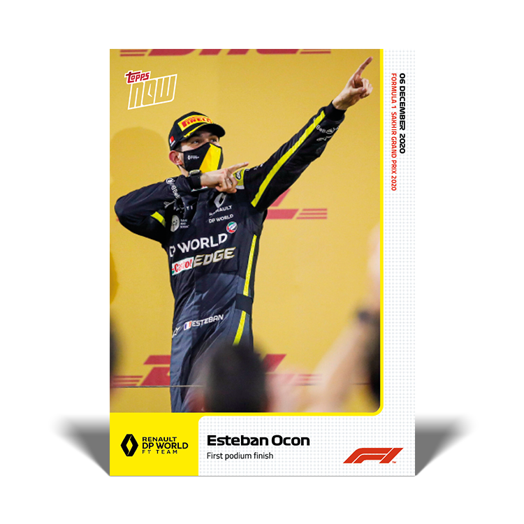 First podium finish - F1 Topps NOW® Card #18 - Ptinr Run: 1270