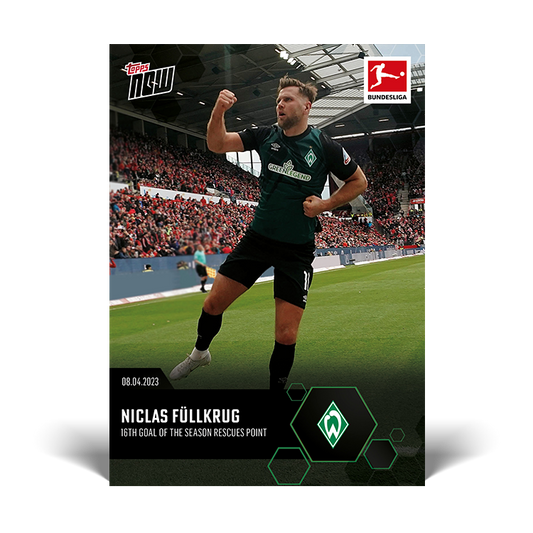 16th goal of the season rescues point - Bundesliga Topps NOW® Card #172 - PR: 157