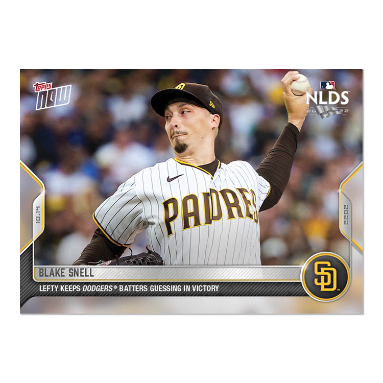 Blake Snell  - 2022 MLB Topps NOW® Card 1077 - PR: 400